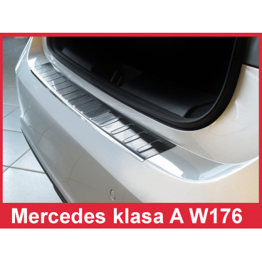 Nerez kryt-ochrana prahu zadného nárazníka Mercedes A W 176 2012+