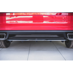 Stredový spojler pod zadný nárazník s rebrovaním pre Škoda KodiaQ RS, Maxton Design (Carbon-Look)