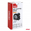 Výstražná lampa okrúhla oranžová LED R65 12V 24V 12W