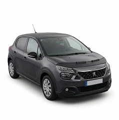 Čierny ochranný návlek na prednú časť kapoty Peugeot 3008 2016–2024