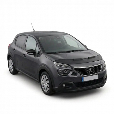 Čierny ochranný návlek na prednú časť kapoty Peugeot 3008 2016–2024