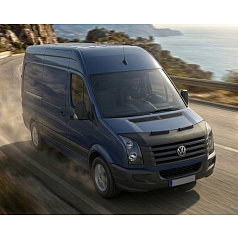 Čierny ochranný poťah prednej časti kapoty VW Crafter 2006–2017