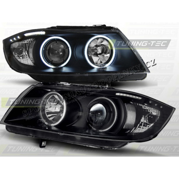 BMW E90, 91 05-08 Angel Eyes black (LPBM62) - CCFL