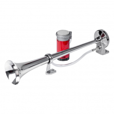 Klakson zvukový signál fanfára chróm 12V