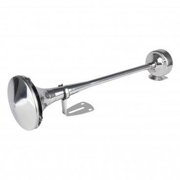 Klakson fanfára zvukový signál chróm 520 mm 12V 24V HighTone AMIO-04077
