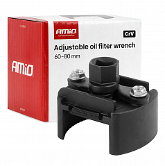 Nastaviteľný kľúč na olejový filter 60–80 mm CrV