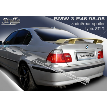 BMW 3, E46 Sedan 98-05 spoiler zadnej kapoty (EÚ homologácia)