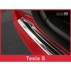 Carbon kryt- ochrana prahu zadného nárazníka Tesla S 2012-17