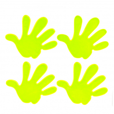 Fluorescenčné reflexné výstražné nálepky pre deti labky