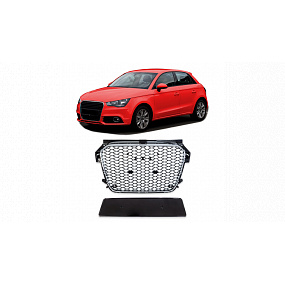 Gril Audi A1 8X Chróm & Lesklá Čierna