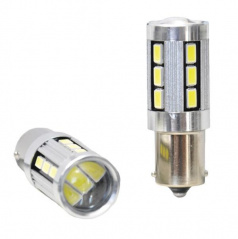 Žiarovka LED BA15S biela CAMBUSA 18LED 5730SMD 2ks