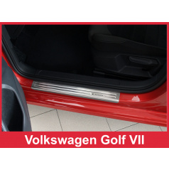 Nerez ochranné lišty prahu dverí 4ks Volkswagen Golf 7 2012-16
