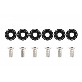 Śrubki, podkładki ozdobne M8x1.25 15mm D1 Black