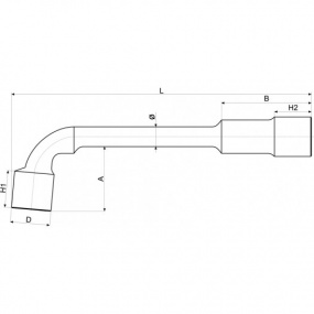 Klíč nástrčný 22 mm typ "L"