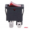 Kolískový spínač s červeným podsvietením 6A 250V AMIO-04439