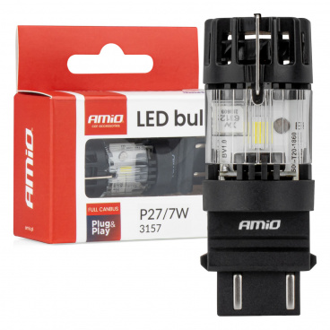 LED žiarovka LumiTec 3157 P27/7W 12V FULL CANBUS biela