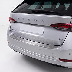 Nerez brúsený kryt hornej hrany hornej hrany zadného nárazníka Škoda Octavia IV 2020+ liftback
