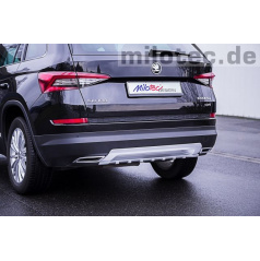 Difúzor zadného nárazníka nárazníku Škoda Kodiaq strieborný