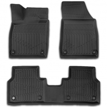 Gumový set 3D presných autokobercov Scala vrátane krytu zadnej strednej časti