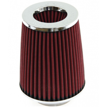 Športový vzduchový filter kužeľovitý červený (úzke telo)