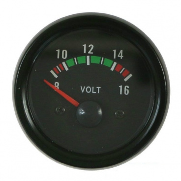 Prídavný budík KET voltmeter 52 mm