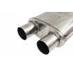 Stredný zadný tlmič 70mm TurboWorks LT 409SS 355mm