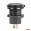 Vodotesná automobilová nabíjačka s USB portami a vypínačom USB + 2x USB-C QC3.0 12V 24V AMIO-04596