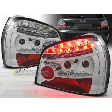 AUDI A3 (8L) 1996-03 zadné LED lampy CHROME (LDAU06)