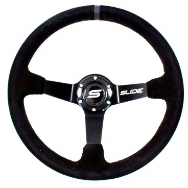Športový volant WRC čierny semiš 350 mm Športový volant WRC čierny semiš 350 mm