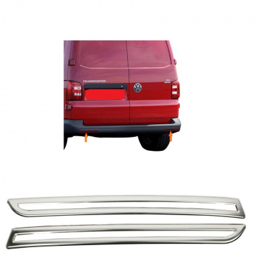 Nerez rámčeky spodných zadných odraziek Omtec VW Transporter T6 Nerez rámčeky spodných zadných odraziek Omtec VW Transporter T6