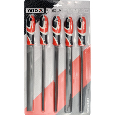 Sada pilníků zámečnických 250 mm 5 ks Sada pilníků zámečnických 250 mm 5 ks