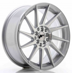 JR Wheels JR22 18x7,5 ET40 5x112/114 Strieborná Leštená Čelná Strana