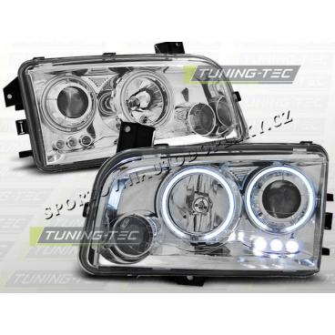 Dodge Charger LX 2006-10 predné číre svetlá Angel Eyes CCFL Chrome (LPDO11) Dodge Charger LX 2006-10 predné číre svetlá Angel Eyes CCFL Chrome (LPDO11)