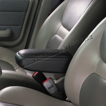 Lakťová opierka Milotec - čierna koža, Škoda Roomster