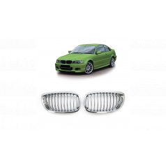Mriežka BMW 3 E46 Facelift jednotlivé lamely Chróm