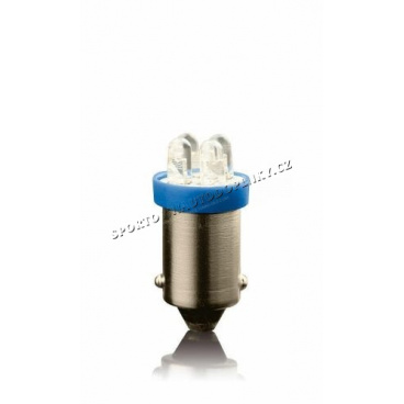 Žiarovka parkovacia T10 4 LED modrá bajonet