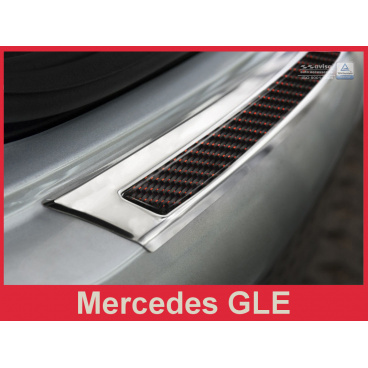 Carbon kryt- ochrana prahu zadného nárazníka Mercedes GLE 2015+