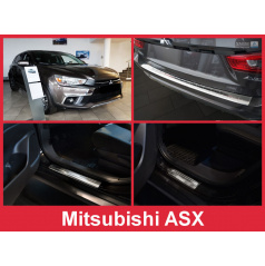 Nerez kryt- sestava-ochrana prahu zadního nárazníku+ochranné lišty prahu dveří Mitsubishi ASX 2017+