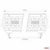 Pracovná panelová LED lampa BAR AWL29 540W 65cm 54000lm 12V 24V