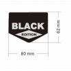 Samolepiaci kovový znak BLACK EDITION 80X62 mm