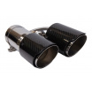 Koncovka tlmiča 89mmx2 vstup 76mm Carbon Gloss Sada