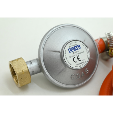 Plynový regulátor tlaku 30mbar EN16129 - sada 1,5m hadice