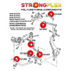 Audi Allroad 1997-03 Strongflex zostava silentblokov len pre prednú nápravu 12 ks