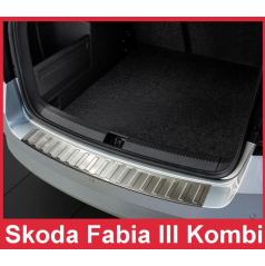 Nerezový kryt zadného nárazníka matný Škoda Fabia III 2015+