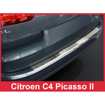 Nerez kryt- ochrana prahu zadného nárazníka Citroen C4 Picasso II 2013-16