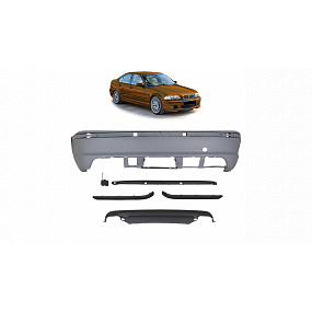 Nárazník BMW 3 E46 Zadný s difúzorom Nárazník BMW 3 E46 Zadný s difúzorom