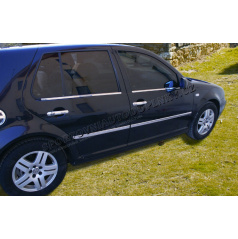 Volkswagen Golf IV - nerez chrom spodní lišty oken - OMSA LINE