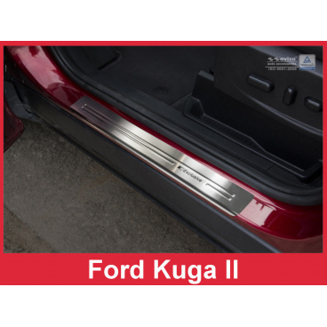Nerez ochranné lišty prahu dverí 4ks Ford Kuga II 2012-16 Nerez ochranné lišty prahu dverí 4ks Ford Kuga II 2012-16