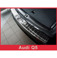 Nerez kryt- chrómovaná ochrana prahu zadného nárazníka Audi Q5 2008+