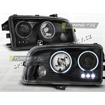Dodge Charger LX 2006-10 predné číre svetlá Angel Eyes CCFL Black (LPD012) Dodge Charger LX 2006-10 predné číre svetlá Angel Eyes CCFL Black (LPD012)